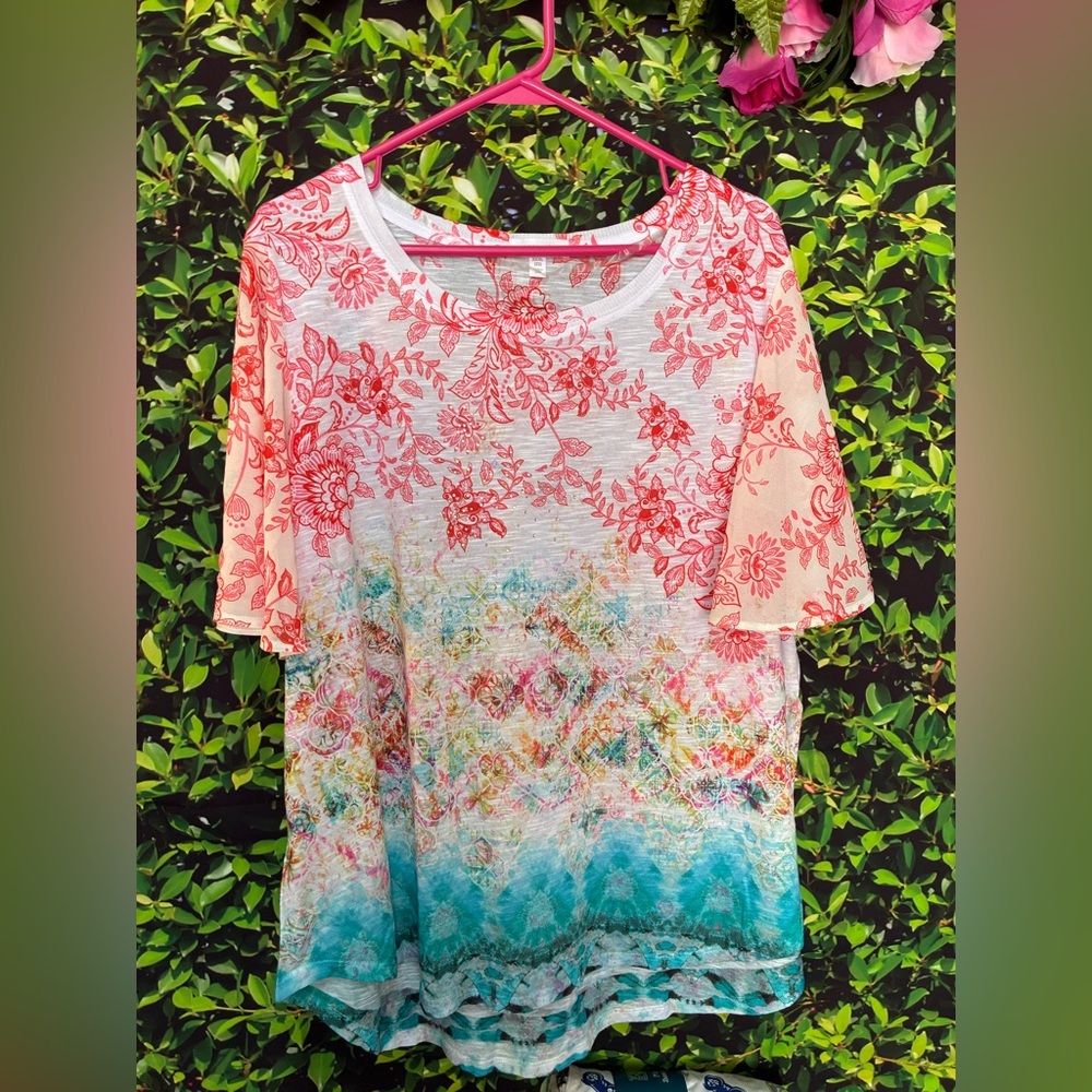 Collective Concepts Pink Relaxed Short Sleeve Tee
